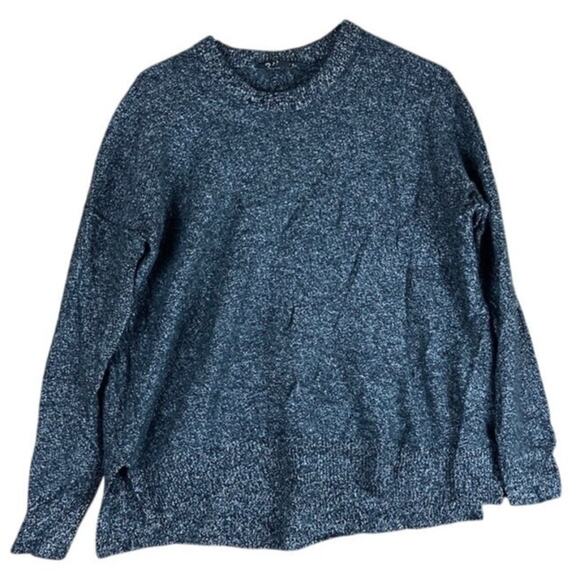 Athleta Womens Sweater Charcoal Crew Neck Pullover Wool Cashmere Blend XS - Picture 1 of 12